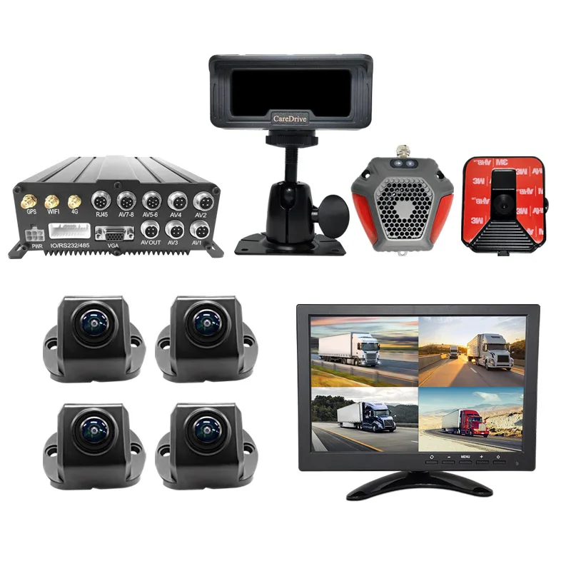 Auto Anti Botsing Radar Adas Dsm Fcws Slaperigheid Detectie Bsd Mdvr Wifi Rijden Veiligheidswaarschuwing 360 Vogel View Camera Systeem