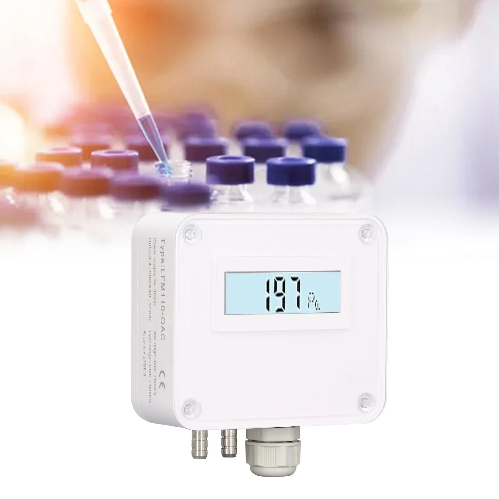 差圧センサー 差圧トランスミッター インテリジェントデジタルディスプレイ 空気圧モニターセンサー