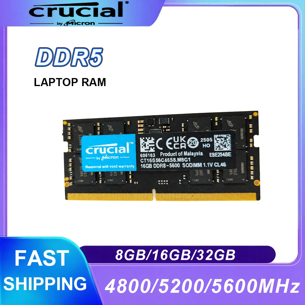 Ddr5 4800Mhz - Memoria RAM Crucial DDR5 SODIMM 8GB