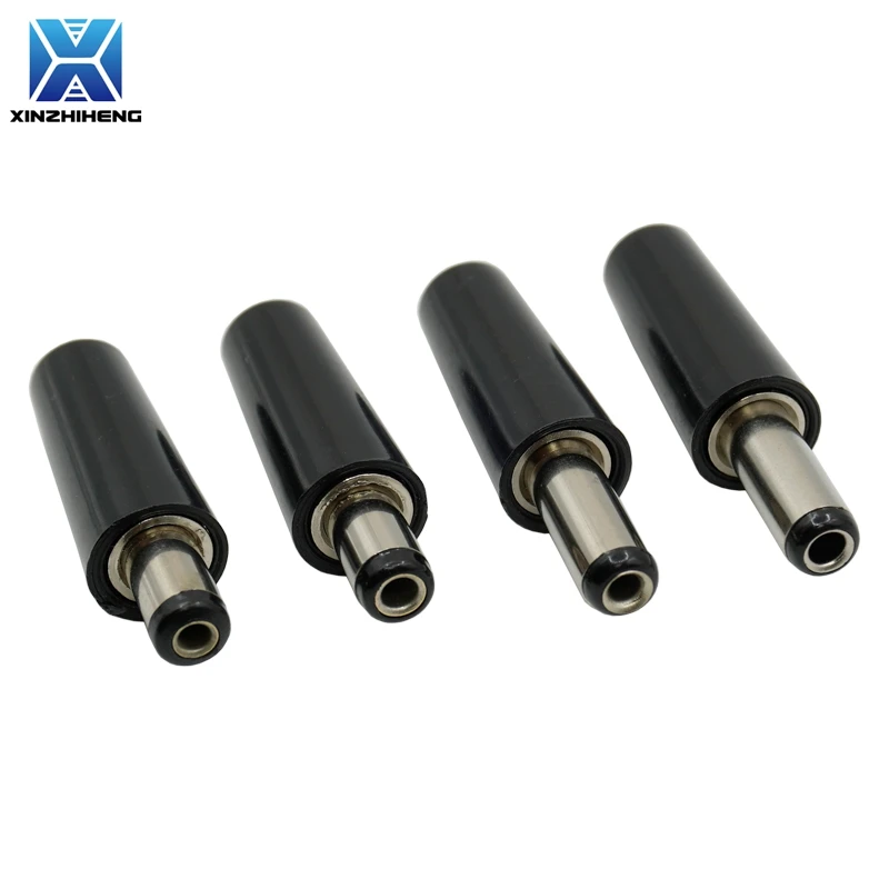 (2-50PCS) 5.5x2.1mm / 5.5x2.5mm DC Power Plug Male 5521 5525 Short/Long Barrel Solder Round Connector Jack for CCTV LED Adapter