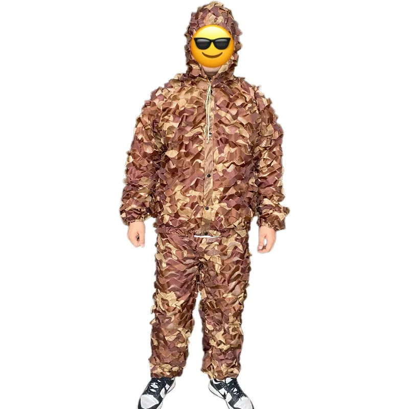 

3D Mesh Camouflage Ghillie Suit Summer Desert Digital Lightweight Camo Training Hunting Suit