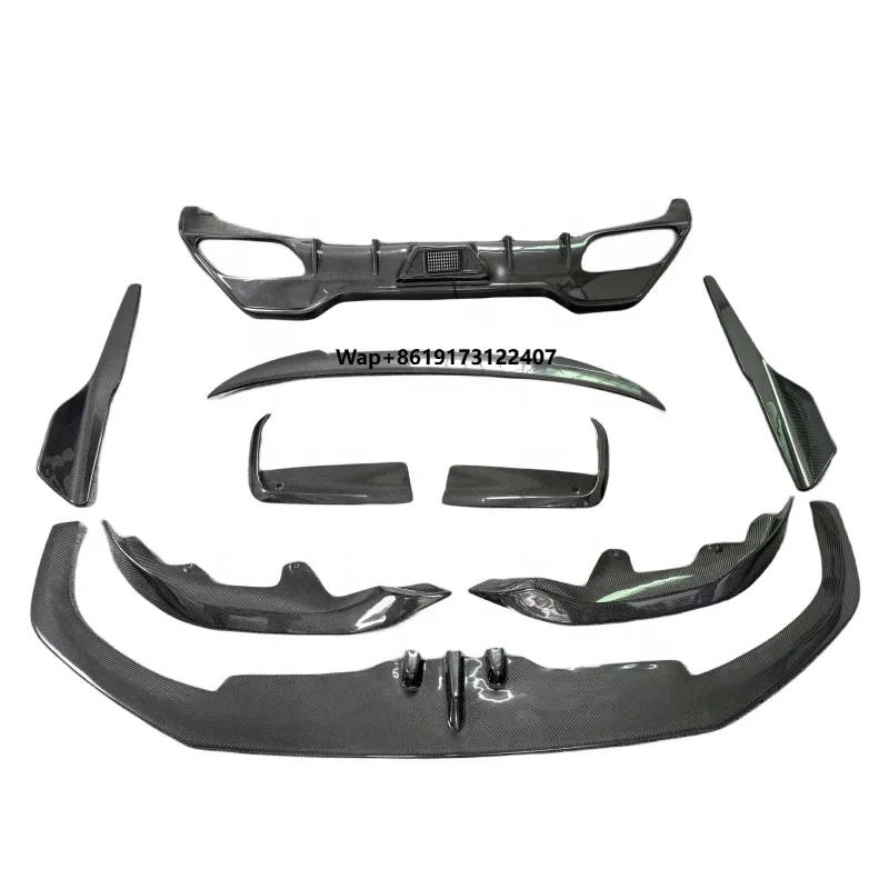 For 8 Series G14 G15 G16 AC style carbon fiber front lip Front canards side skirts rear diffuser rear spoiler wing