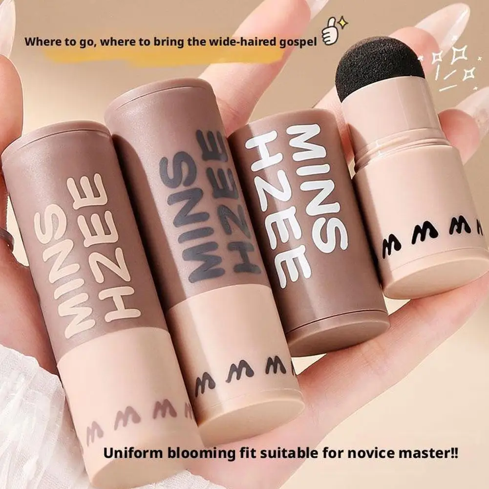 Hairline Shadow Powder Stick Waterproof Sweatproof Hair Edge Filler Sponge Pen Instant Gray Root Concealer For Thinning Hair
