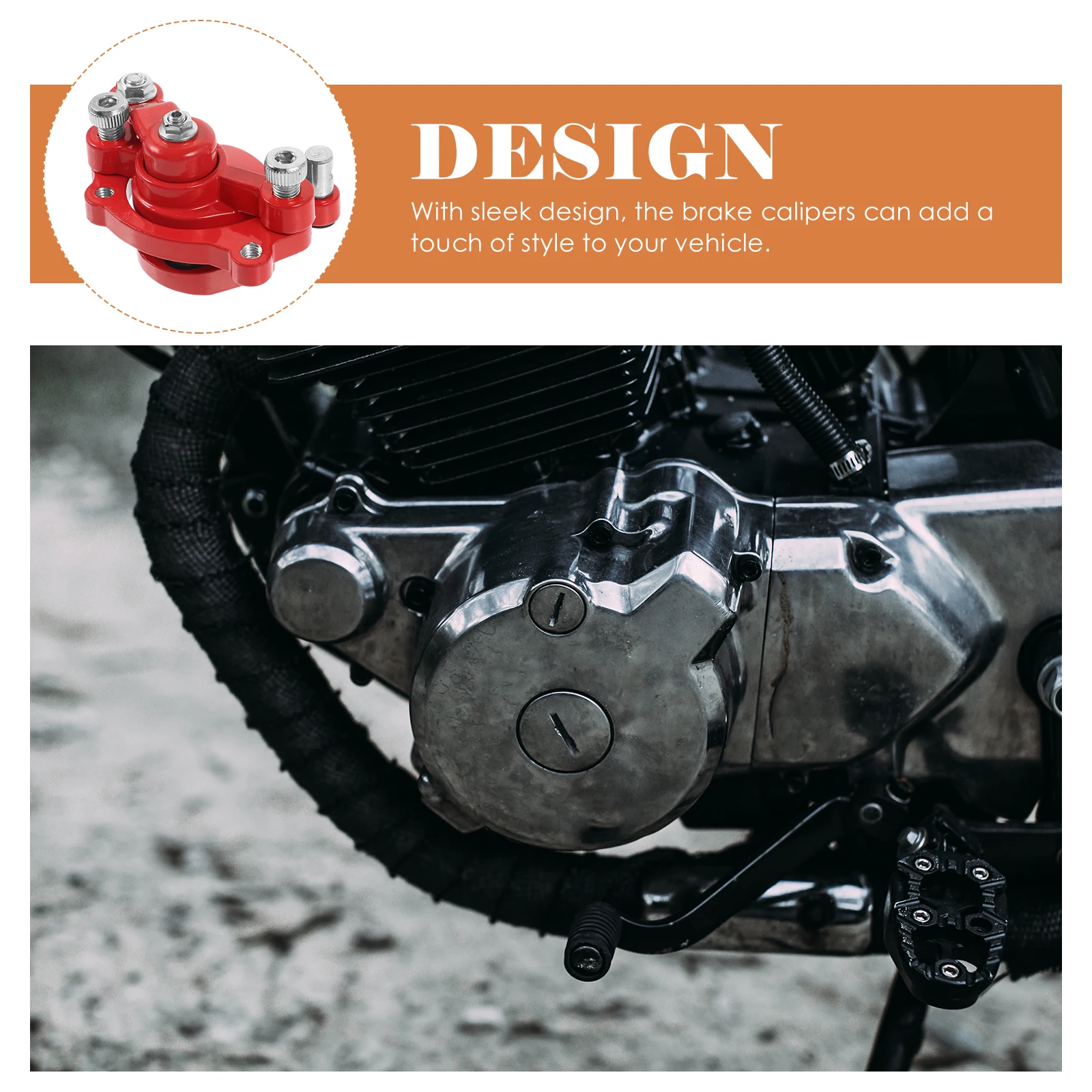 

2 Pcs Brake Pump Caliper Mechanical Disc Calipers Scooter Parts Front Rear Aluminum Alloy