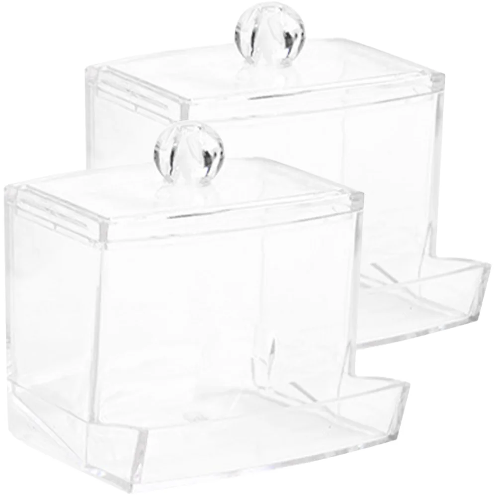 

2Pcs Automatic Bird Food Feeder Sturdy Parrot Feeder Automatic Dispensing for Pet Birds No-Mess Design Chicken Supply