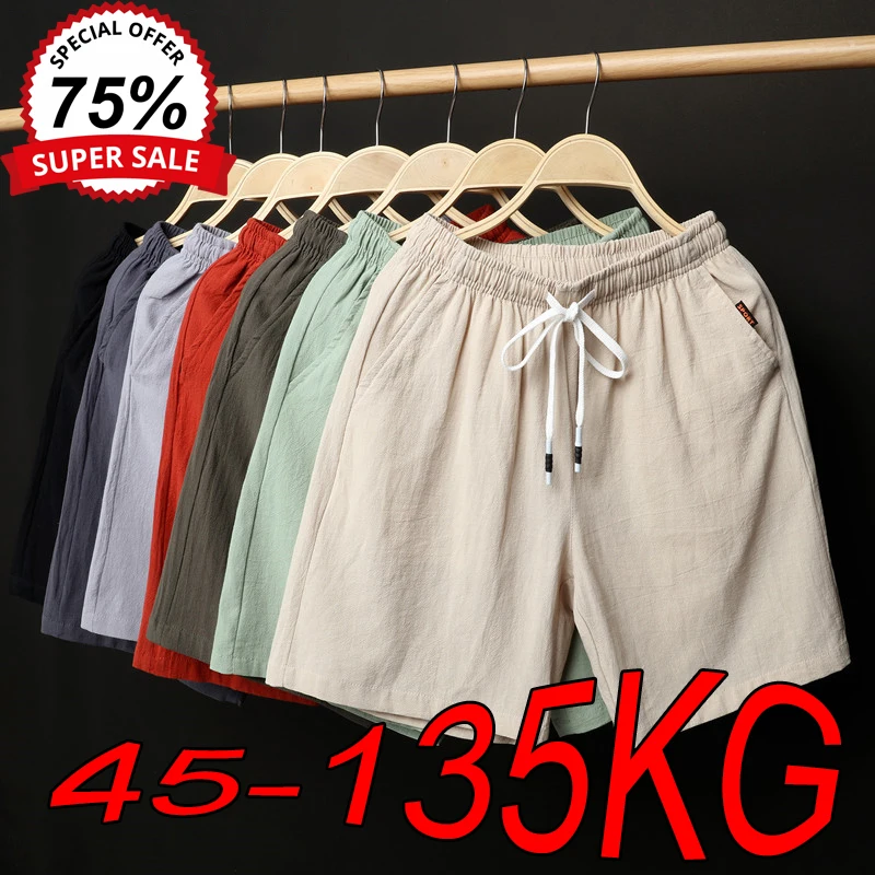 Männer Cargo-Shorts Große Größe 8XL 9XL Sommer Lose Beiläufige Sport Fünf-punkt Hosen Meer Gerade Strand Hosen