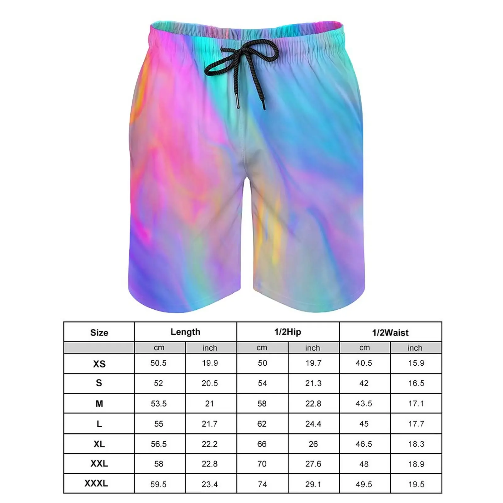 Kleurrijke Rainbow Pride Month Gift Board Shorts Veelkleurige Flow Mannen Grappige Board Korte Broek Hot Design Oversize Zwembroek