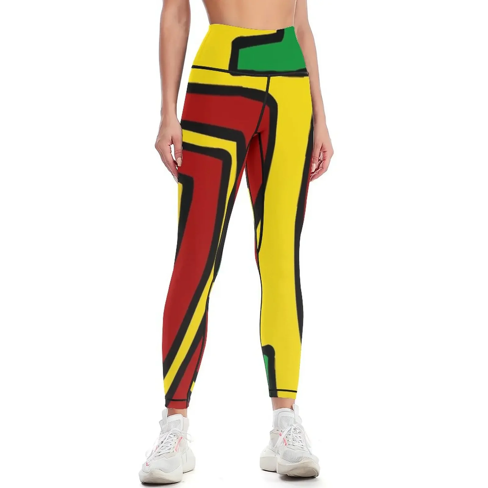 

AFRICAN ART Leggings sporty woman push up legging pants raises butt gym pants flared Womens Leggings