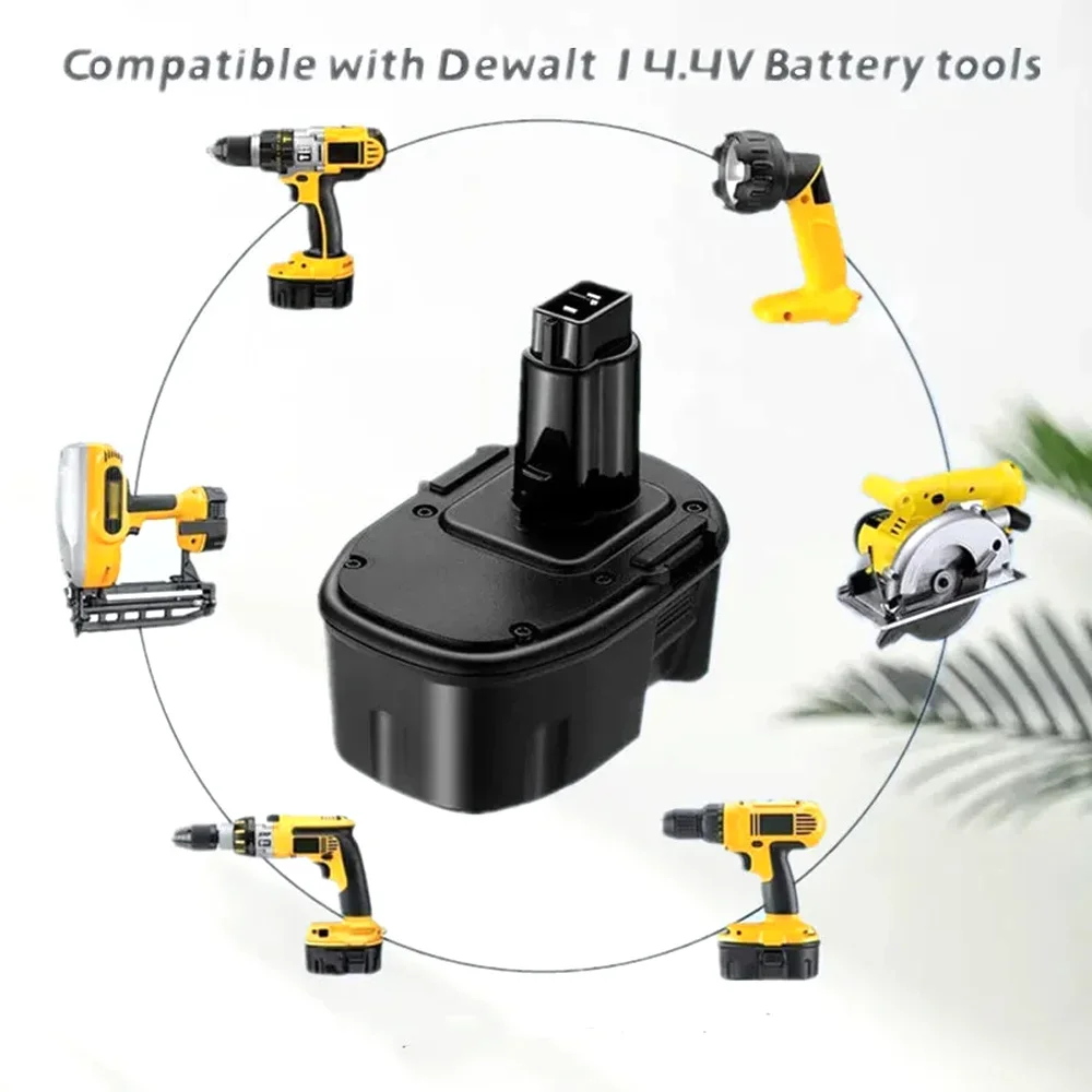 

14.4V Ni-MH Replacement Battery 12800mAh For Dewalt 14.4V XRP DC9091 DC9094 DW9091 DE9091 DE9092 Cordless Power Tools