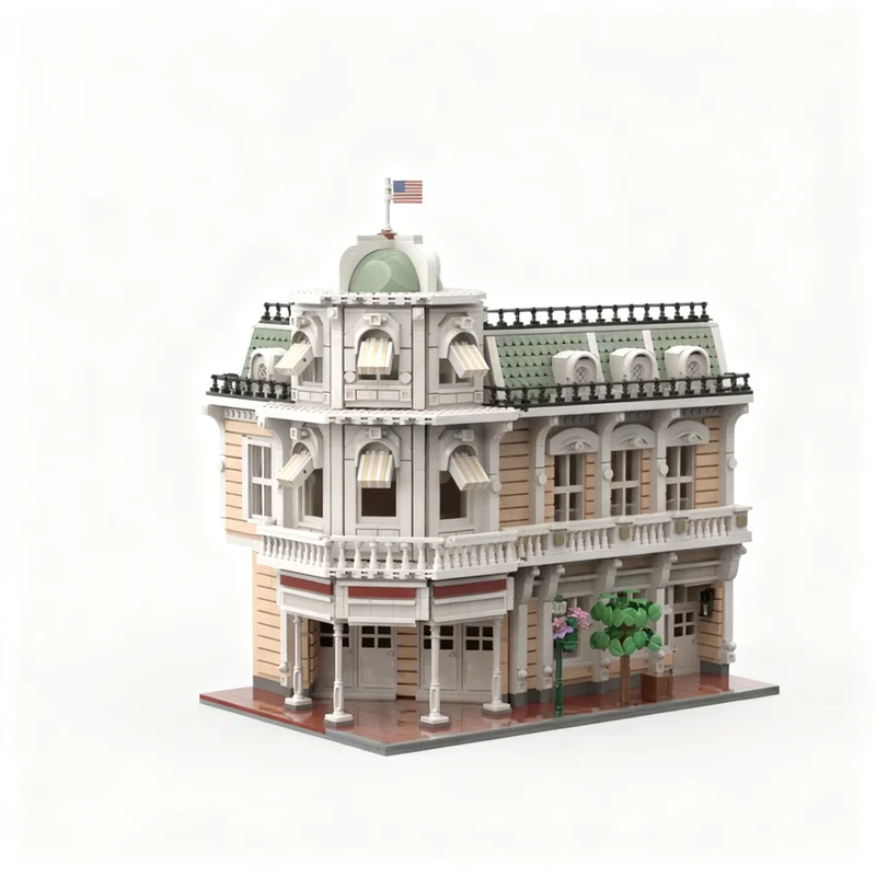3615pcs MOC Magic Kingdom Main Street Clothiers Disnay Model Building Blocks Construction Craft Creative Brick Idea Education