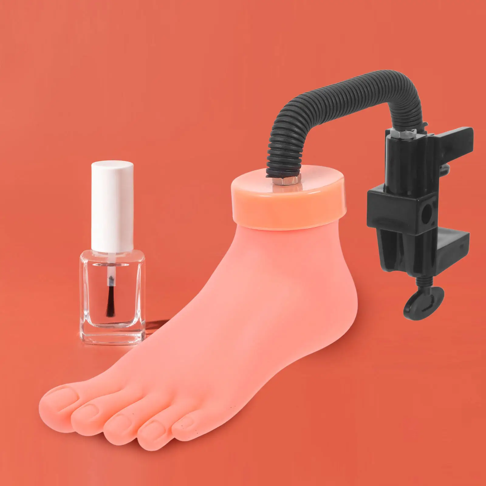 

Nail Art Practice Foot Durable Light Manicure Training Tool Real Skin Touch Nail Beauty Skills Improvement For Lady Girl