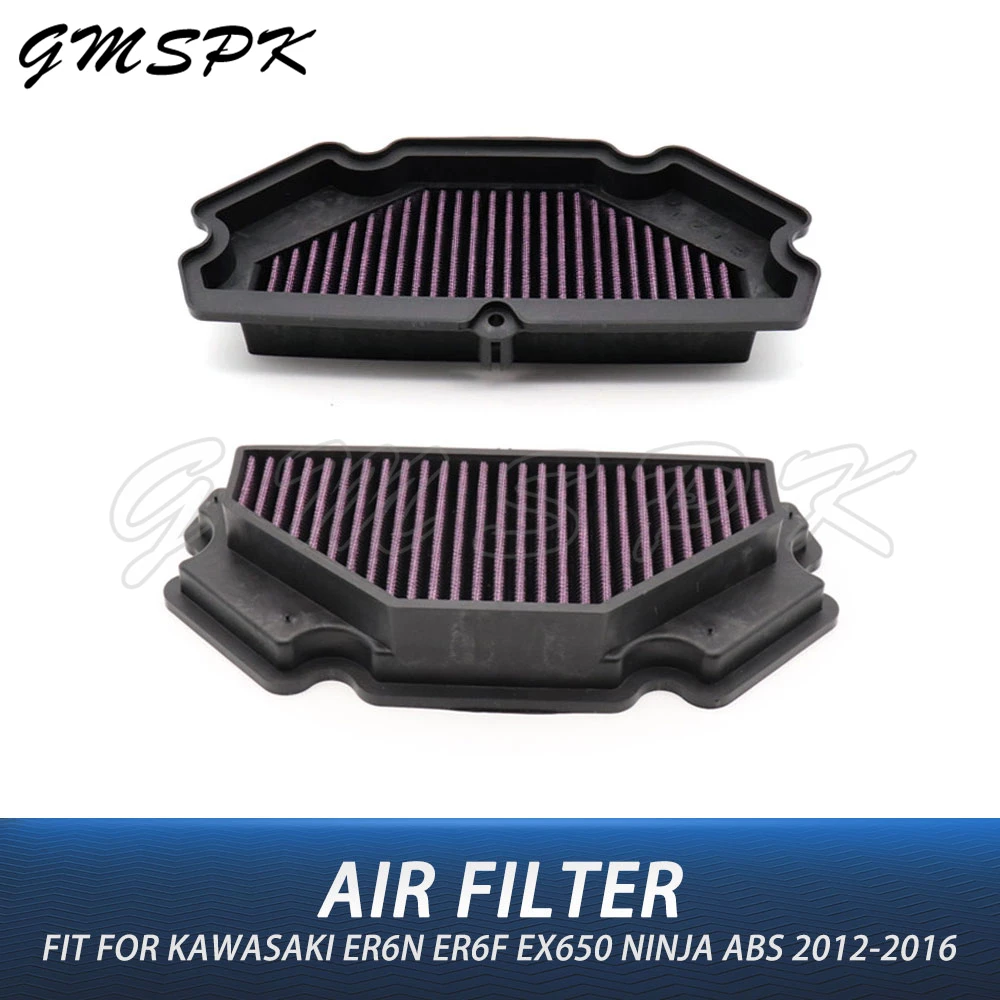 

Motorcycle Air Filter Element Intakes Cleaner Fit for KAWASAKI EX650 NINJA ABS ER-6N ER-6F ER6N ER6F 650 2012-2016 2015