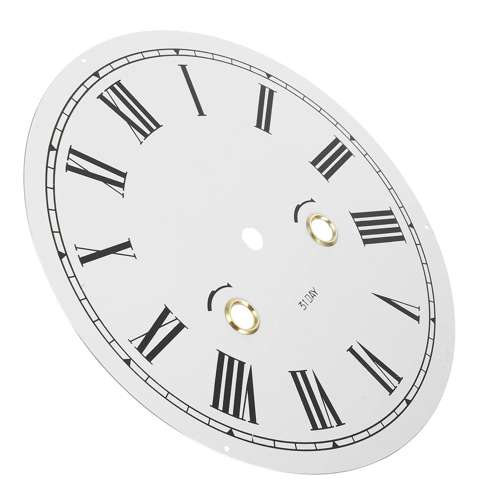 

DIY Metal Wall Clock Dial Plate with Roman Numerals Quartz Clock Face Replacement Accessories Home Decor Dial Replacement