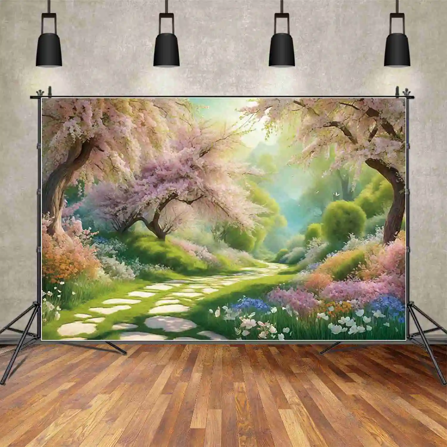 MOON.QG Christmas 2025 Photography Background Xmas Tree Window New Year Photozone Backdrop Children Studio Photocall Accessories