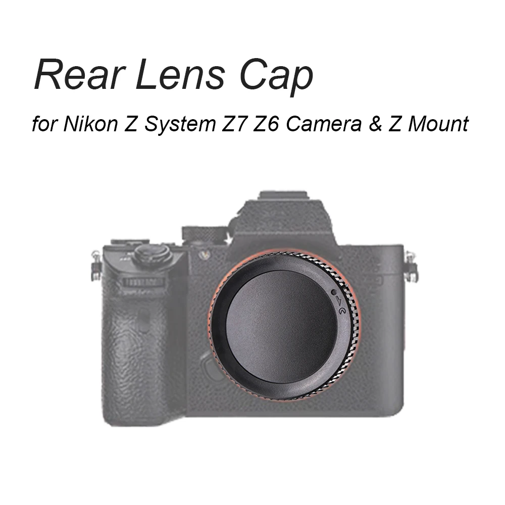 1Pc Rear Lens Cap Cover For Nikon Z System Z7 Z6 Camera & Z Mount Lenses Replacement Black