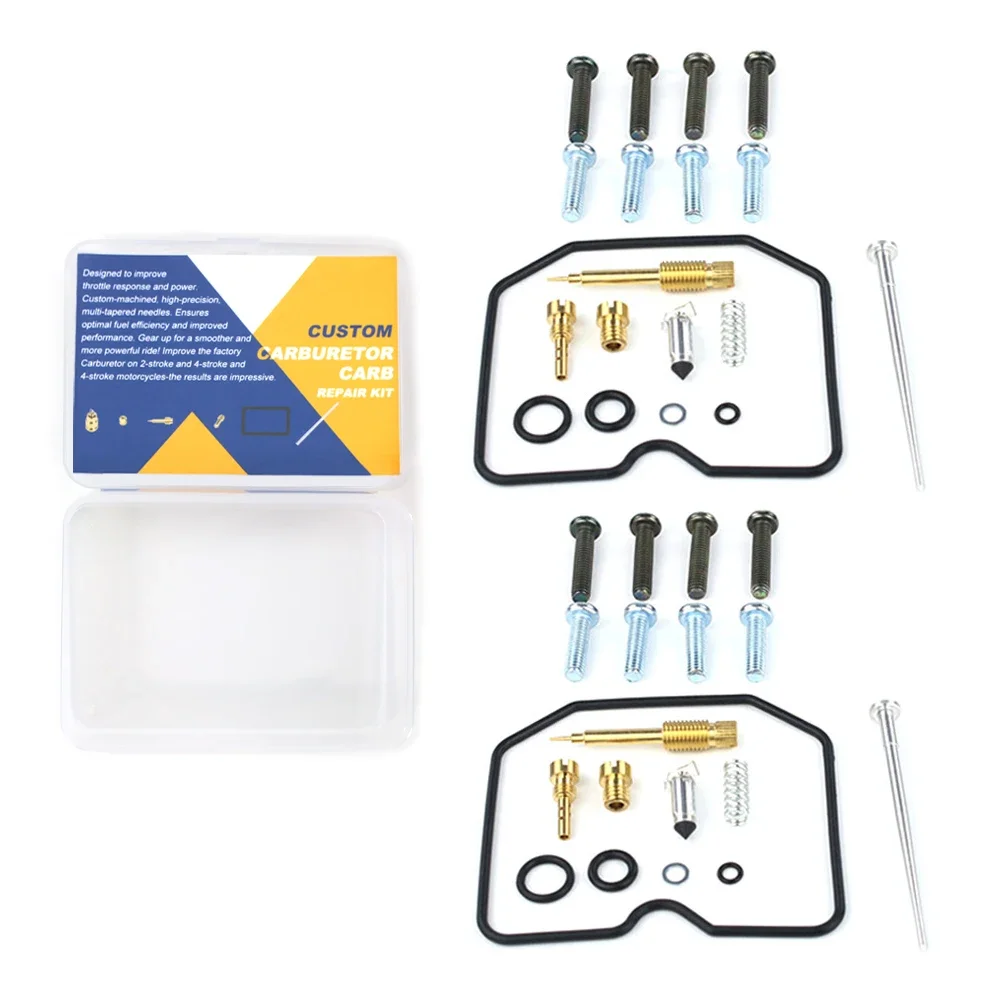 Kit completo de reconstrucción de carburador para motocicleta Ninja 500 1994 1995 1996 EX500 1987-1993 Ninja 500R EX500 1994-2009 Compatible con Kawasaki