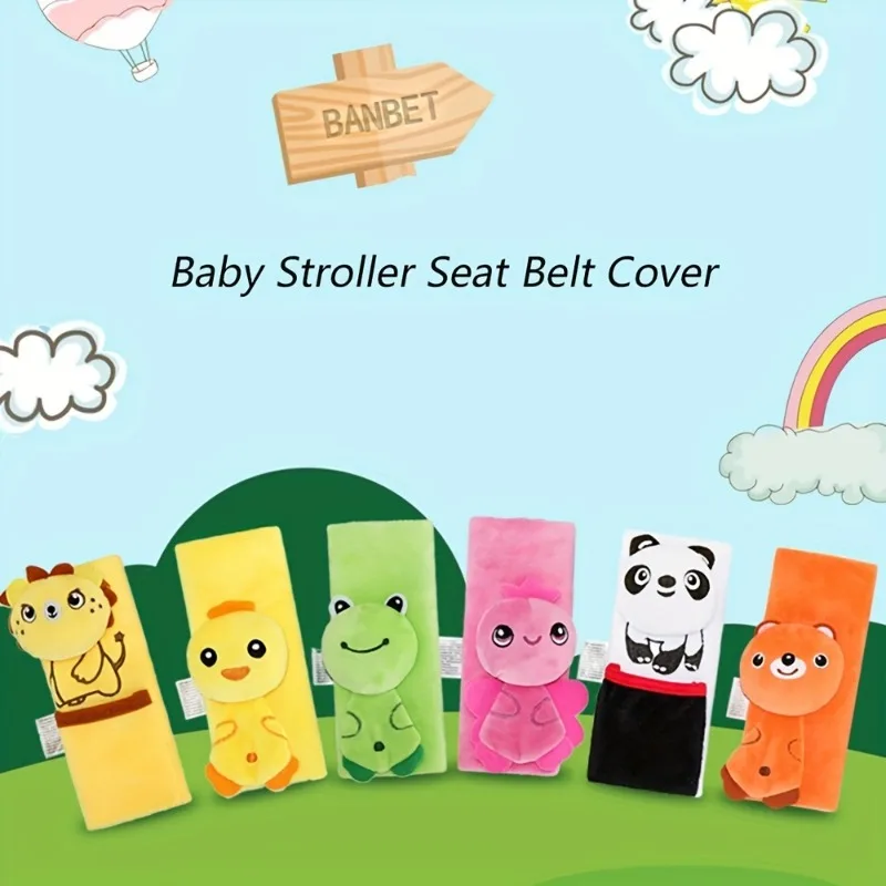 Baby Car Seat Straps Cover Shoulder Pads for Baby, Baby Car Seat Belt Pads Seat Belt Covers for All Car Seats/Pushchair/Stroller