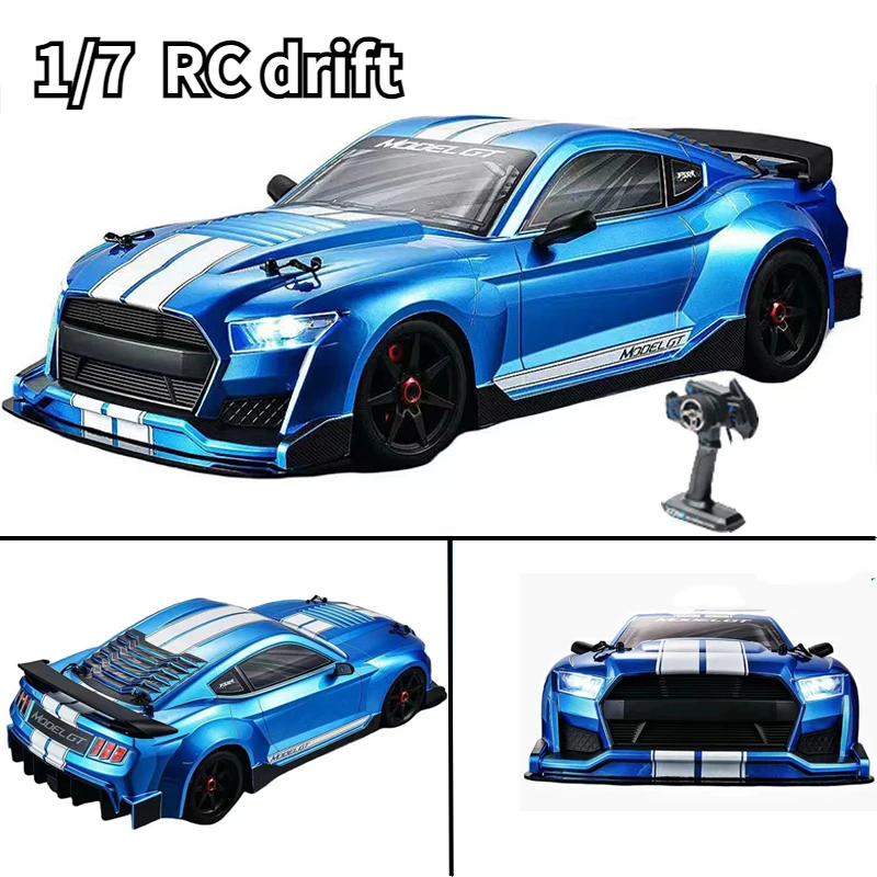 

In Stock New 1/7 FSR Mustang GT Remote Control Big Flat Running Supercar RC Drift Car Racing Adult Toy Model