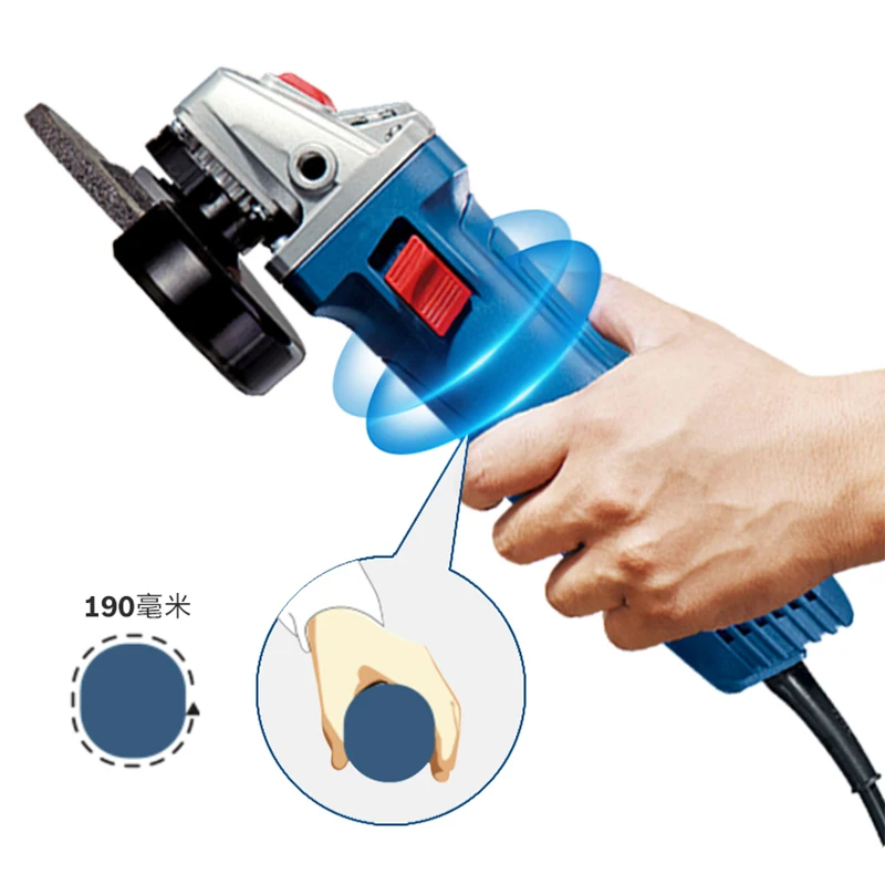 

Durable Brushed Motor Angle Grinder With Dual Air Inlets Cooling System Fast Heat Dissipation For Stone Tile
