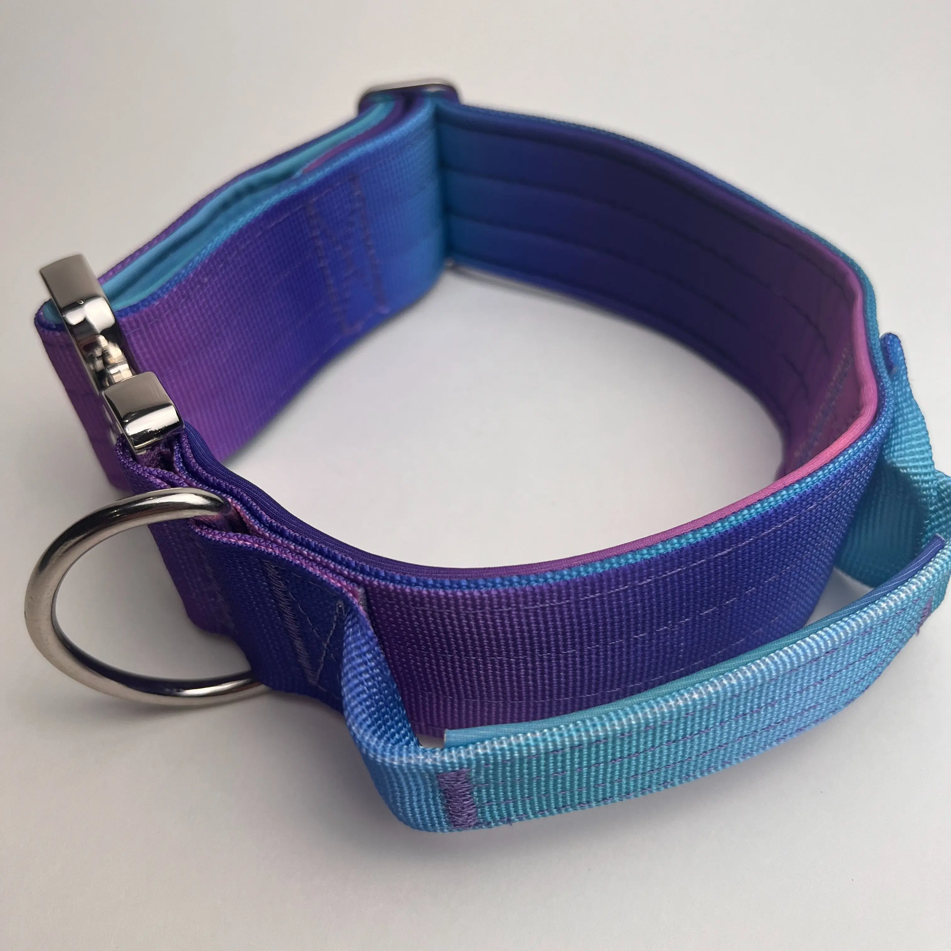 مجموعة مقود طوق الكلب التكتيكي المتدرج مناسبة للكلاب المتوسطة والكبيرة عالية القوة من النايلون + تصميم نيوبرين عرض 5 سم