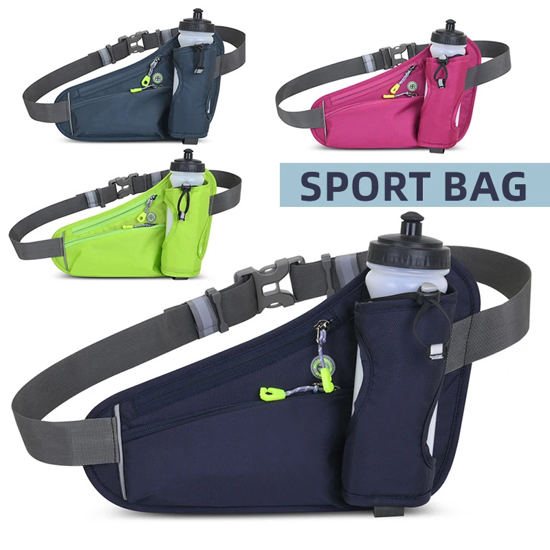 

Running Waist Bag Multifunction Water Bottle Holder Bag Men Women Sports Fanny Pack Gym Running Cell Phone Jogging Cycling Bag