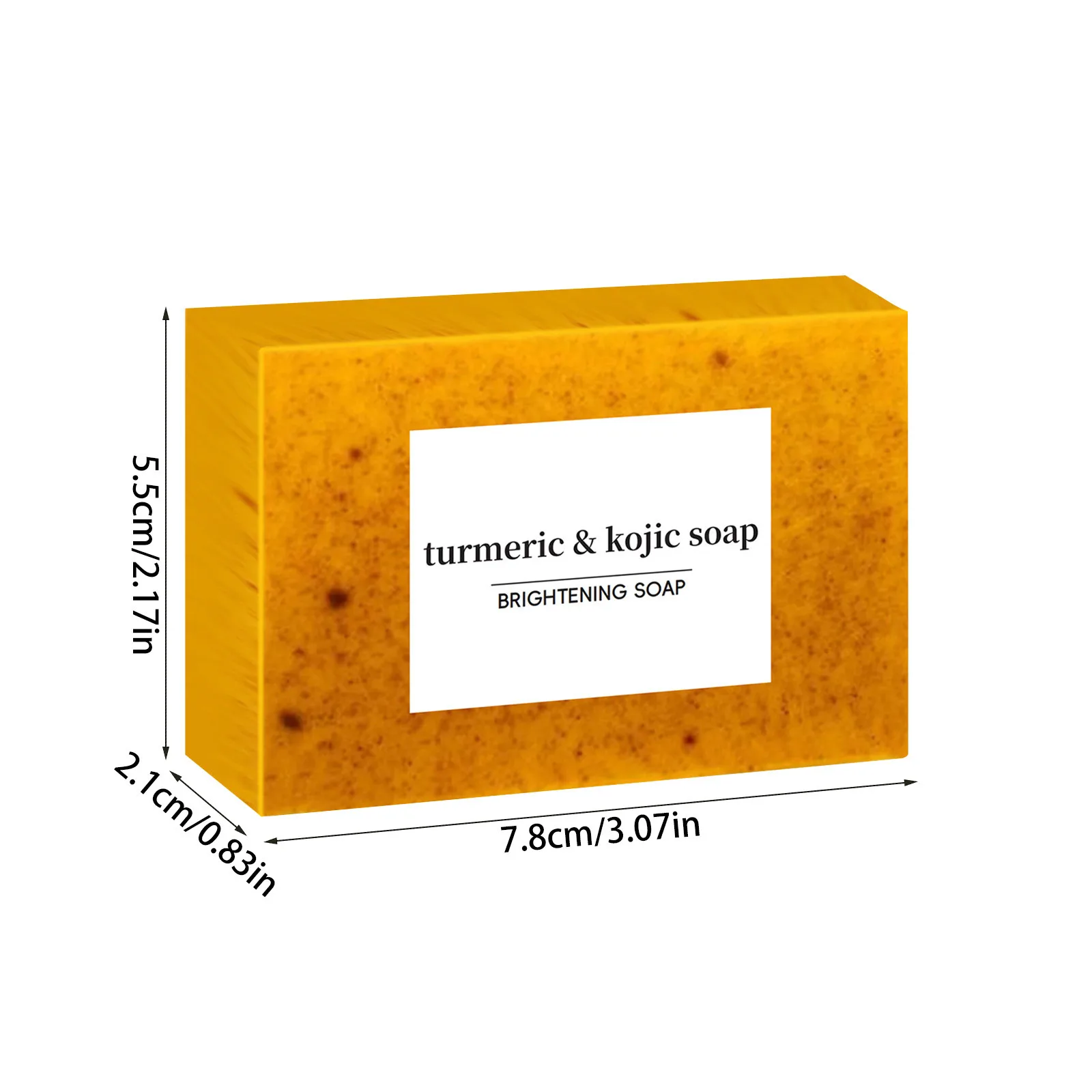 100g 1/3/5PCS Turmeric Lemon Granular Soap, Skin Brightening Reduces Dark Spots, Hyperpigmentation Other Skin Damage, Gift