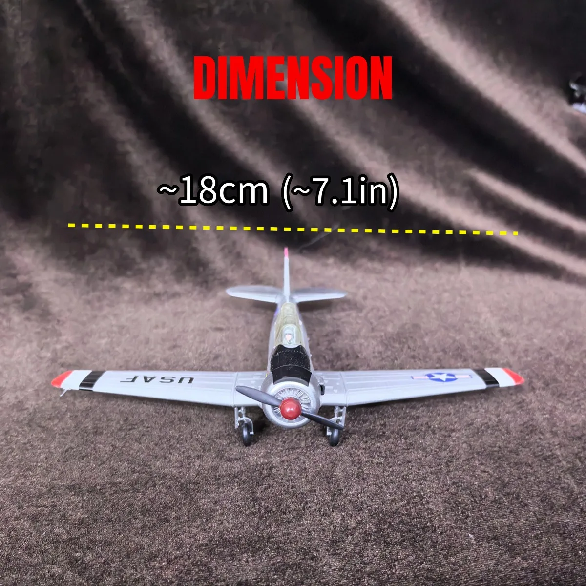 مقياس 1:72 جمهورية P-47D Thunderbolt 1944 نموذج مقاتلة الطائرات العسكرية طبق الاصل الطيران الحرب العالمية منفذها لعبة قابلة للجمع #2