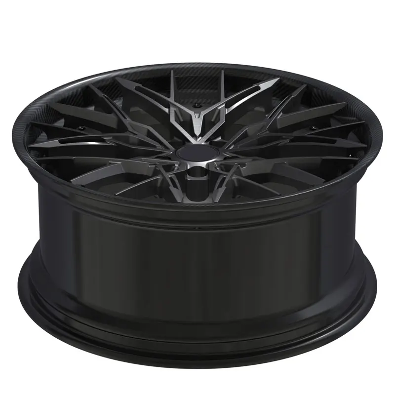 High Quality Carbon Fiber Two-piece Forged Wheels 17 18 19 20 21 22 Inch For Luxury Car Wheel Rims