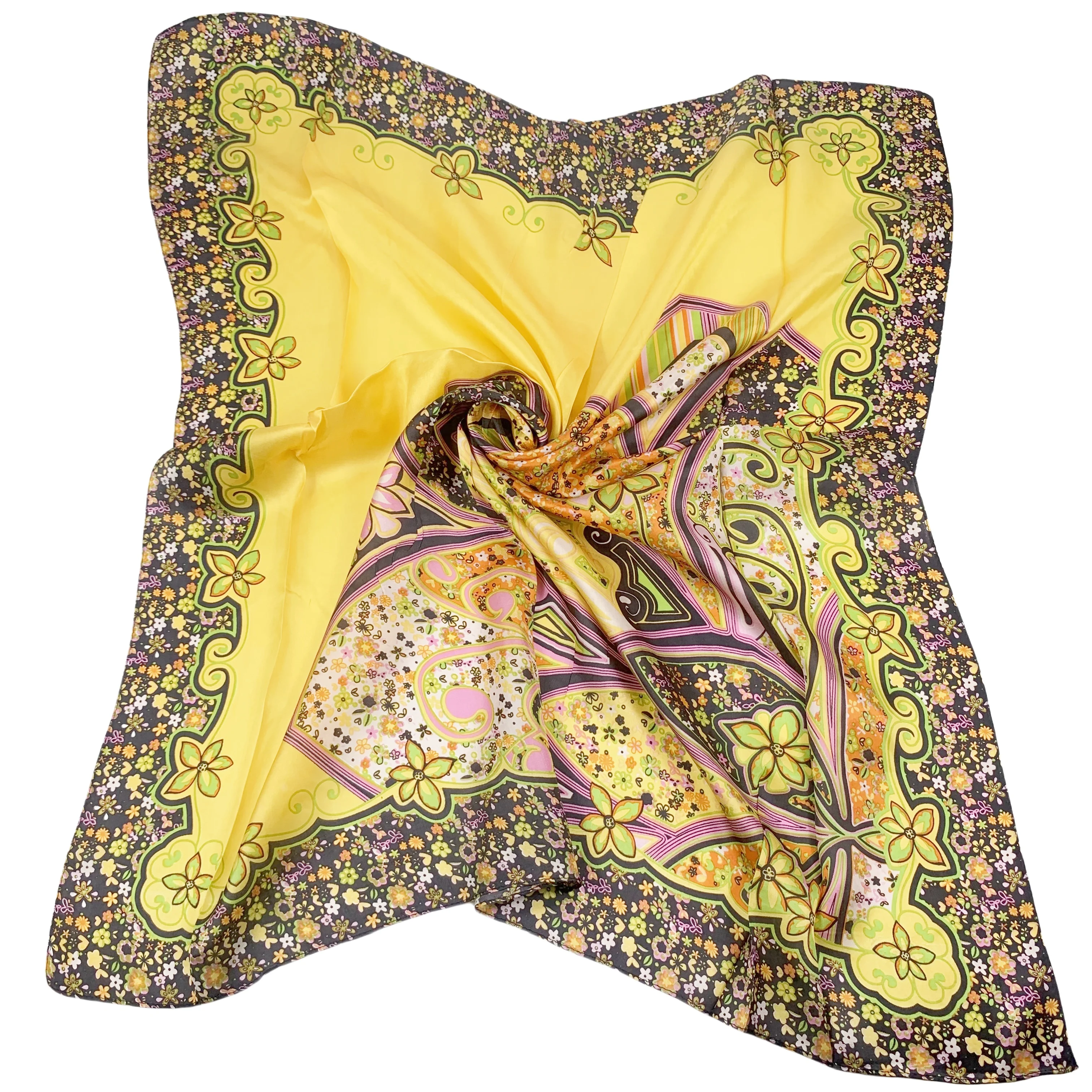 wholesale 100% pure silk scarves scarf mulberry silk design scarf Luxury Brand kerchief muti-color indian