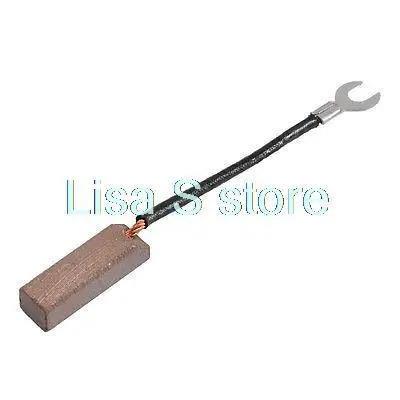 

1PC Fork Terminal Electric Motor Carbon Brush 10mm x 10mm x 32mm 0.39" x 0.39" x 0.47" LF1