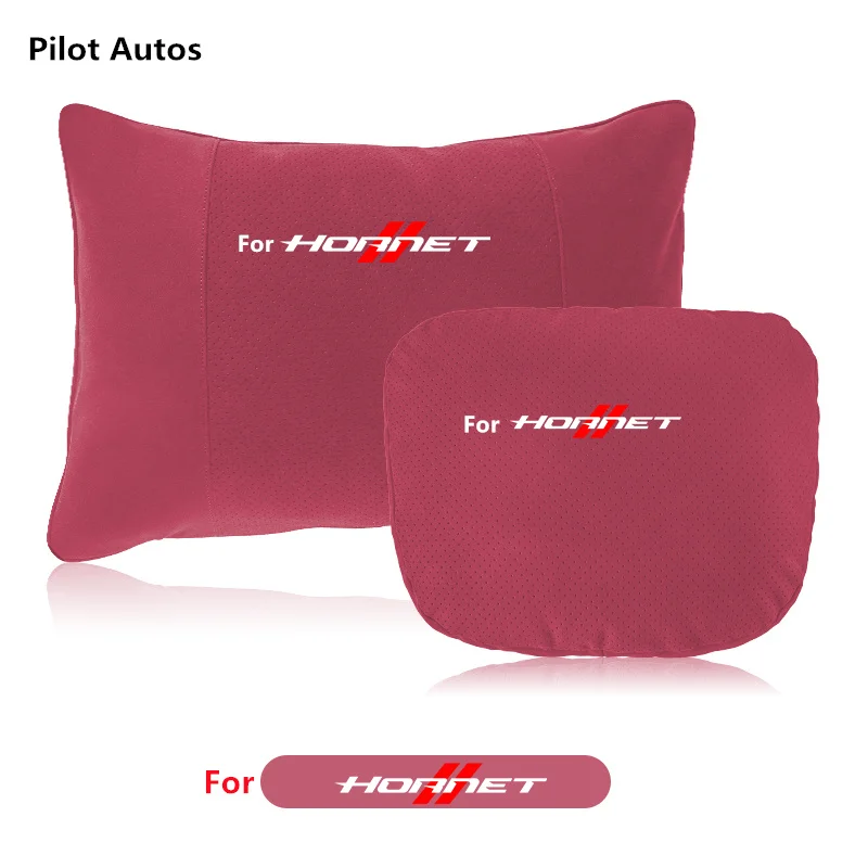 For Dodge For Hornet Car Headrest Waist Pillow Neck Rest Cushion Seat Headrest Driver Lumbar Support Leather Memory Cotton