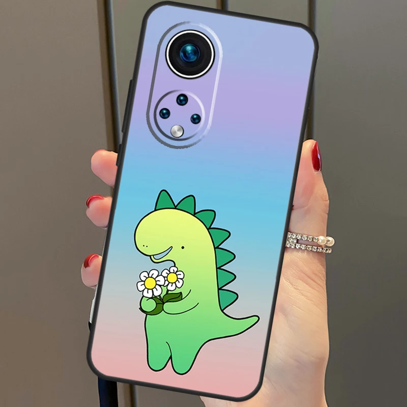 Cute Dinosaur Tea-Rex Case For Honor Magic 5 Lite Magic 6 Pro X8b X9b X6a X7a X8a X9a X6 X7 X8 X9 50 70 90 Cover