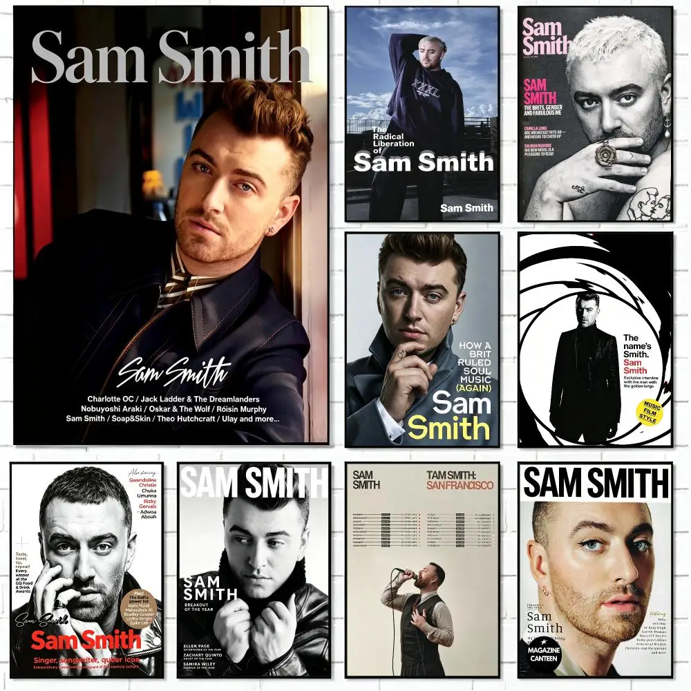 person Sam Smith Poster Poster HD Print Unframed Heartwarming Style Wall Art Home For Living Room Bedroom Background Decor
