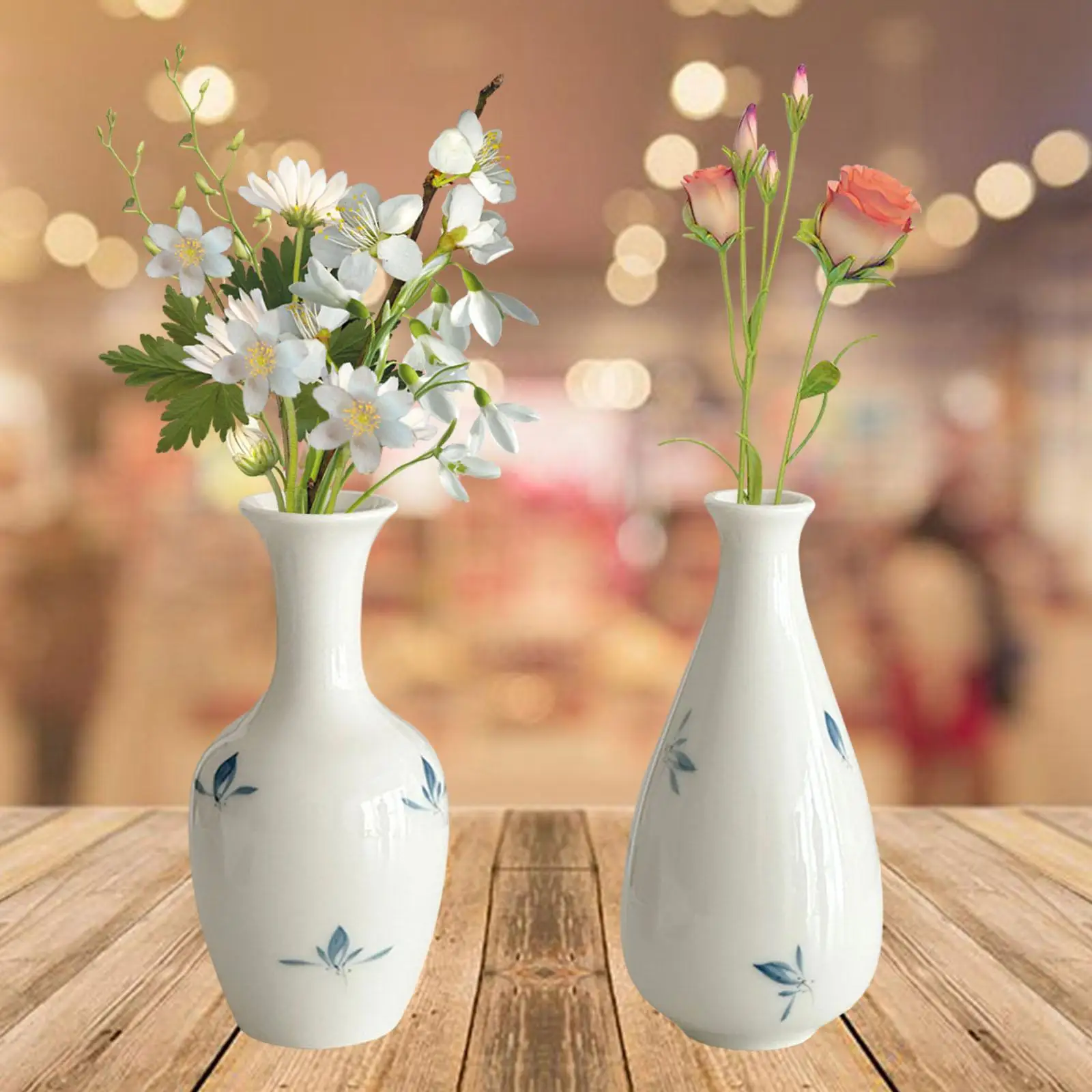 

Bud Vase Art Small Mouth for Desktop Tabletop Living Room Flower Arrangement