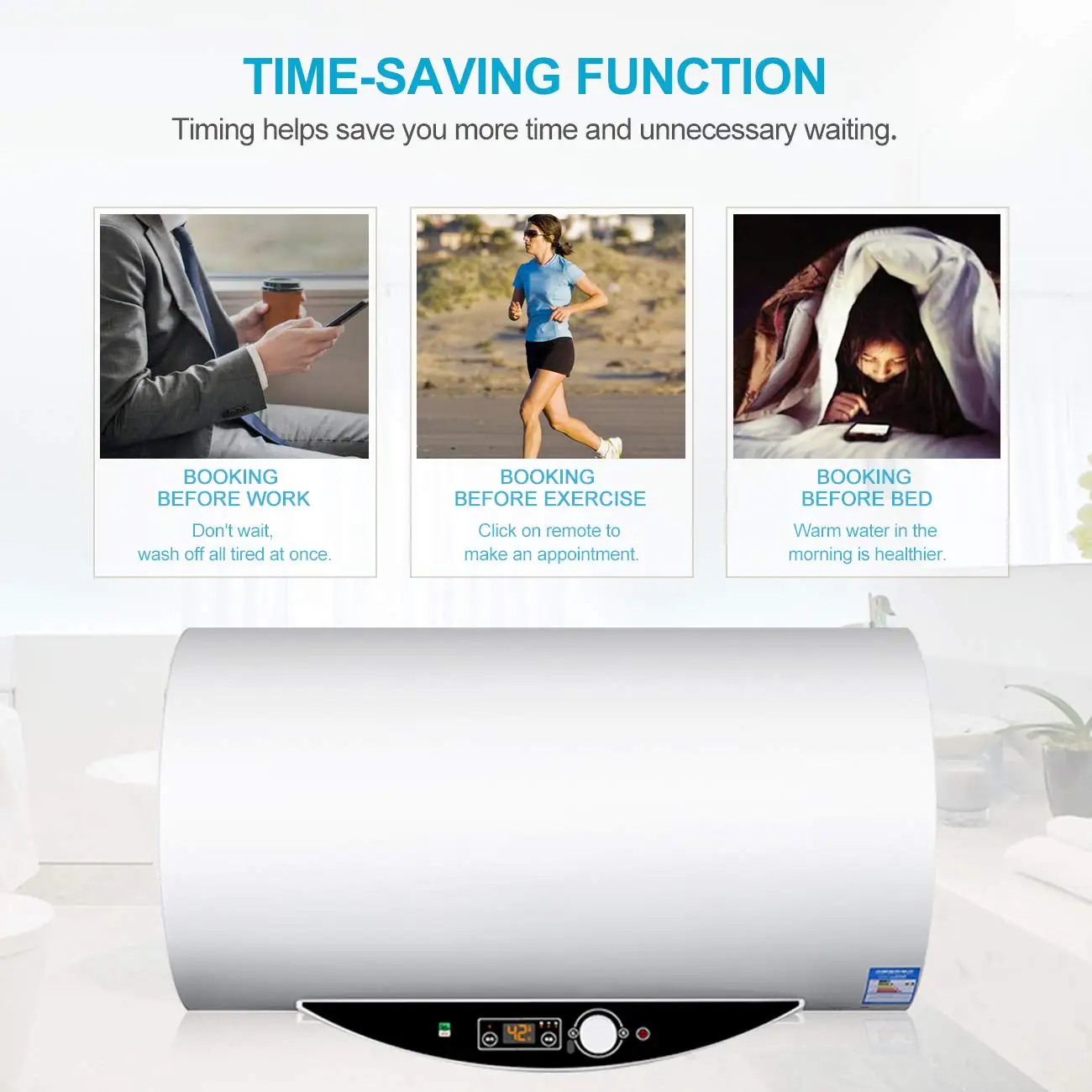 Tuya WiFi inteligente 20A interruptor calentador de agua de caldera Control remoto moderno para el hogar seguro a través de la aplicación Smart Life funciona con Alexa