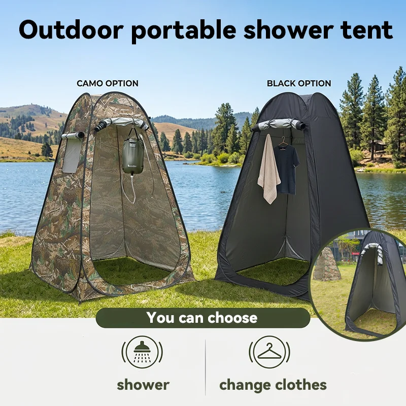 ポータブルポップアッププライバシーテント、屋外シャワー、キャ - Outdoor Camping Toilet Tent のレビューと価格