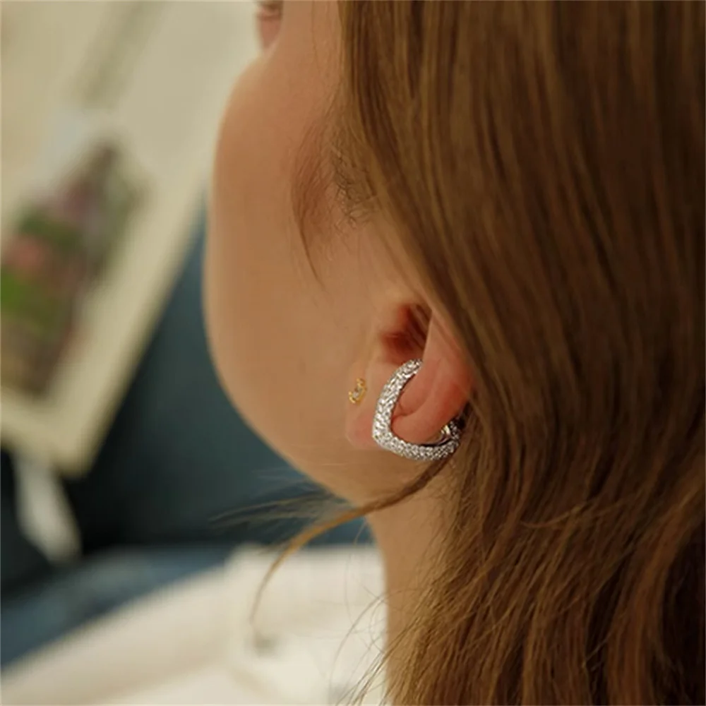 1 قطعة تشيكوسلوفاكيا الحب قرط كبس جميل وحلو رائعة مفتوحة على شكل قلب مجوهرات كاميليا النباتات المرأة أقراط الفتيات هدية #3