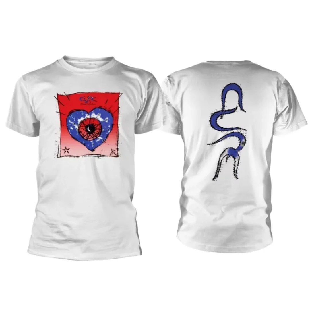 2026 New The Cure Pornography Inspiration Print T-Shirt - Classic Rock Band - Casual Daily T-Shirt for Men An