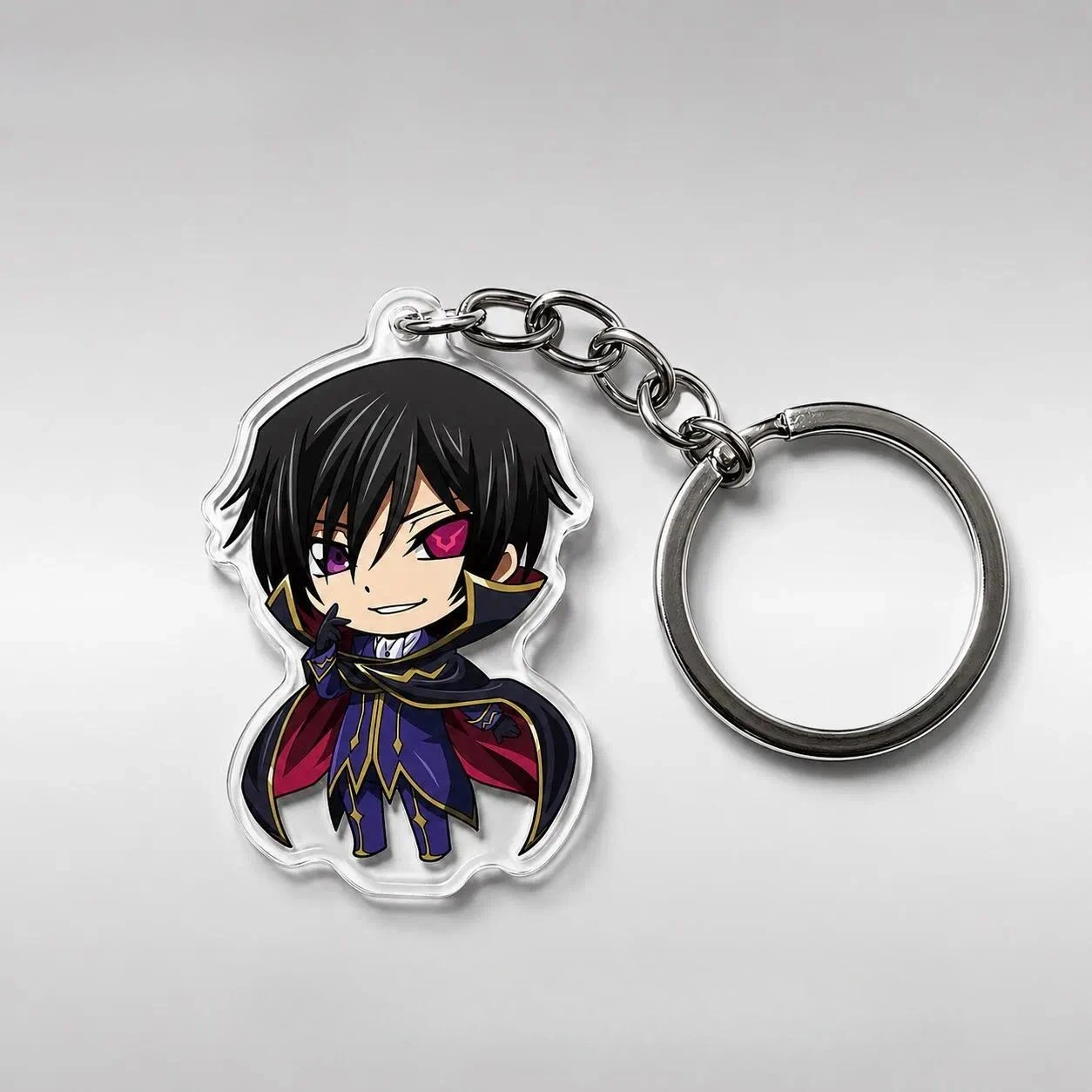 Lelouch High Quality Anime Acrylic Keychain Unique Anime Accessories, Perfect Gift for Fans