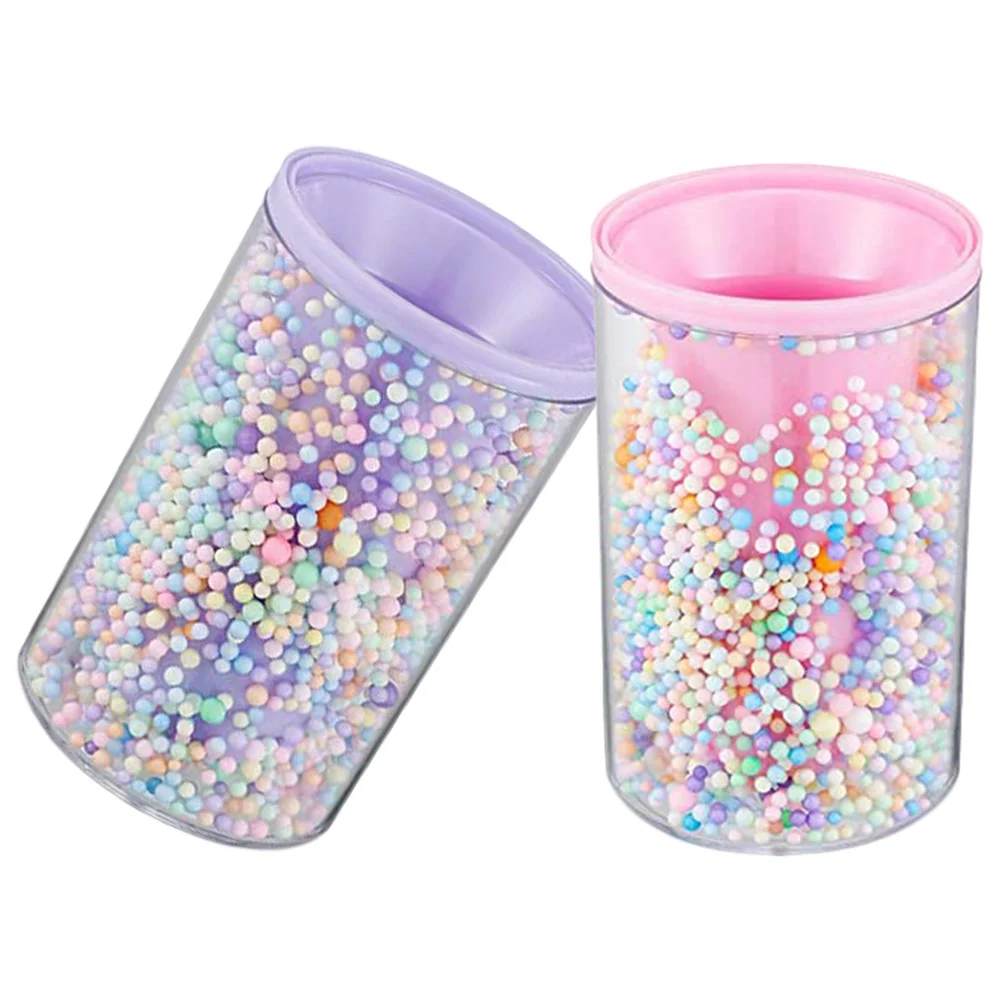 

2Pcs Acrylic Bubble Pen Holders Colored Pencil Organizers Desktop Pen Holder Office Stationery Storage Box Brush Pot