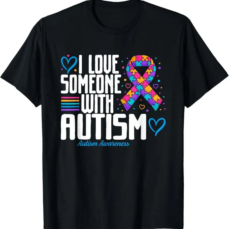 

Blue Autism Tee I Love Someone With Awareness T Shirt