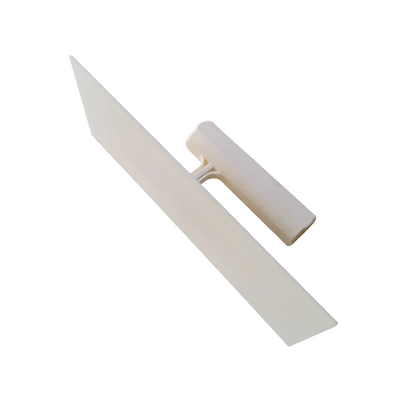 Plastic Finishing Trowel for Cement and Concrete, 90x240mm, Thickness 2mm, Plaster Finishing Trowel Hand Tool, White, Clear