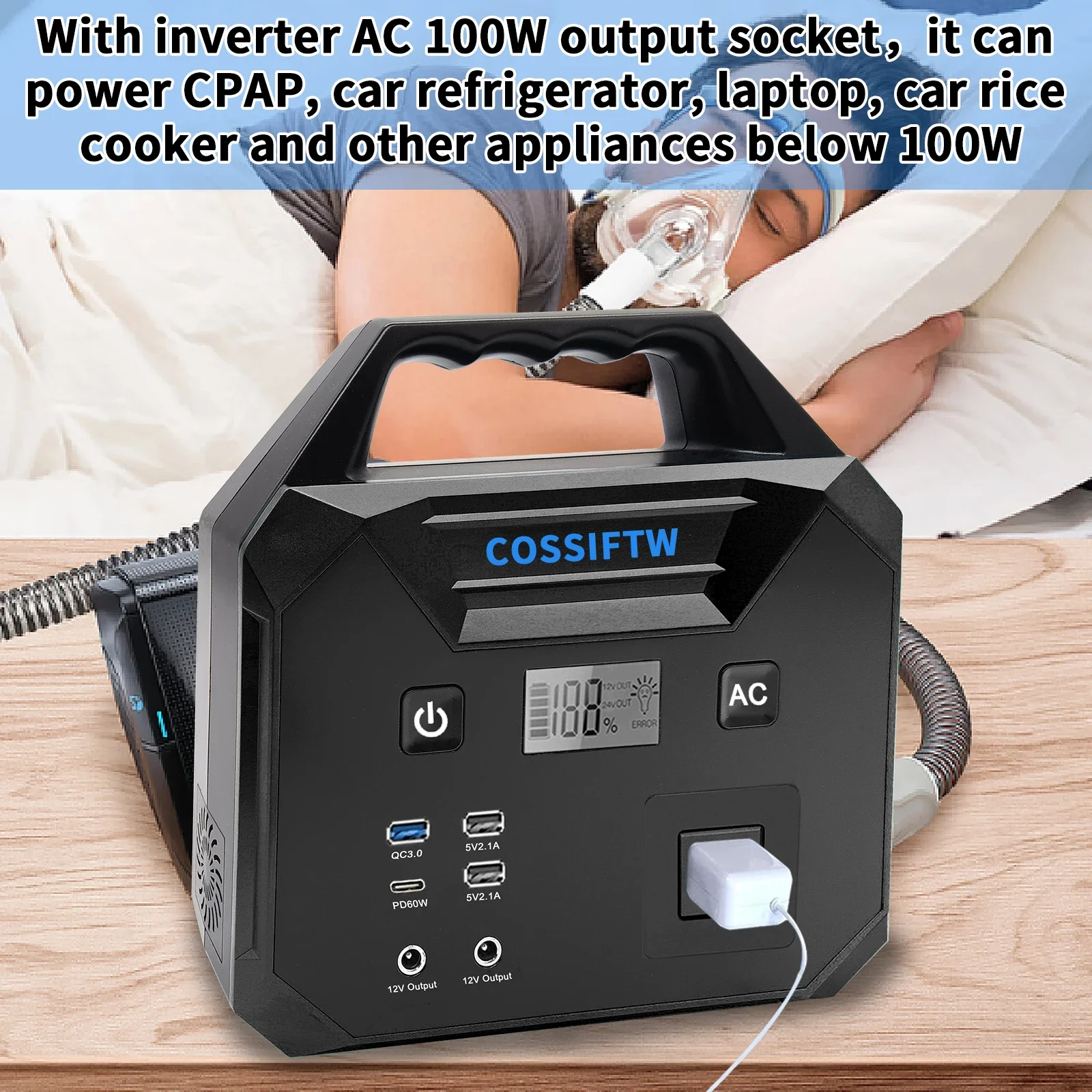 COSSIFTW Car Starter Battery Charger Jumper 10000A Peak 12V Jump Start Battery Pack for ALL Car Truck Portable Truck Jump Box