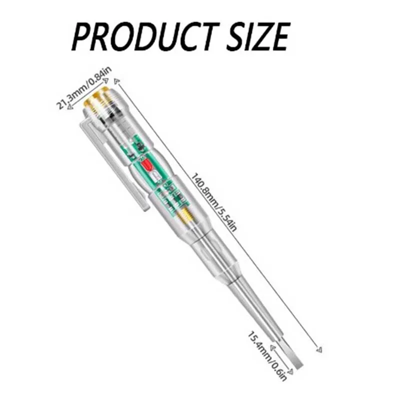 Intelligent Voltage Tester Pen AC Non-contact Induction Test Pencil Voltmeter Power Detector Electrical Screwdriver Indicator image 6