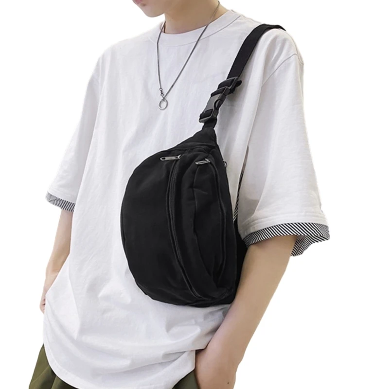 

2023 NEW Fanny Pack for Men Women Crossbody Waist Pack Chest Bags Fashion Canvas Bags Versatile Vintage Trendy Waist Bag 517D