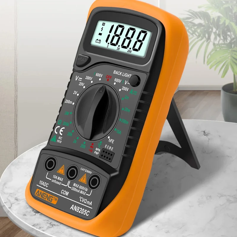 جهاز قياس متعدد محمول True-RMS: حماية من انقطاع التيار الكهربائي والتحميل الزائد لورشة العمل والمختبر #2