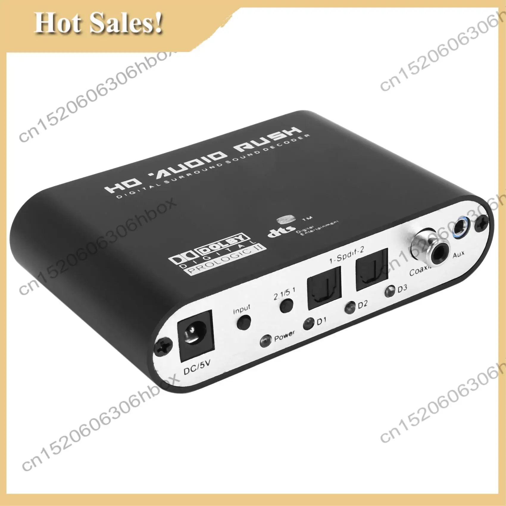 

-HOPE 5.1 CH Audio Decoder SPDIF Coaxial To RCA DTS AC3 Digital To 5.1 Amplifier Analog Converter For PS3,DVD Player,