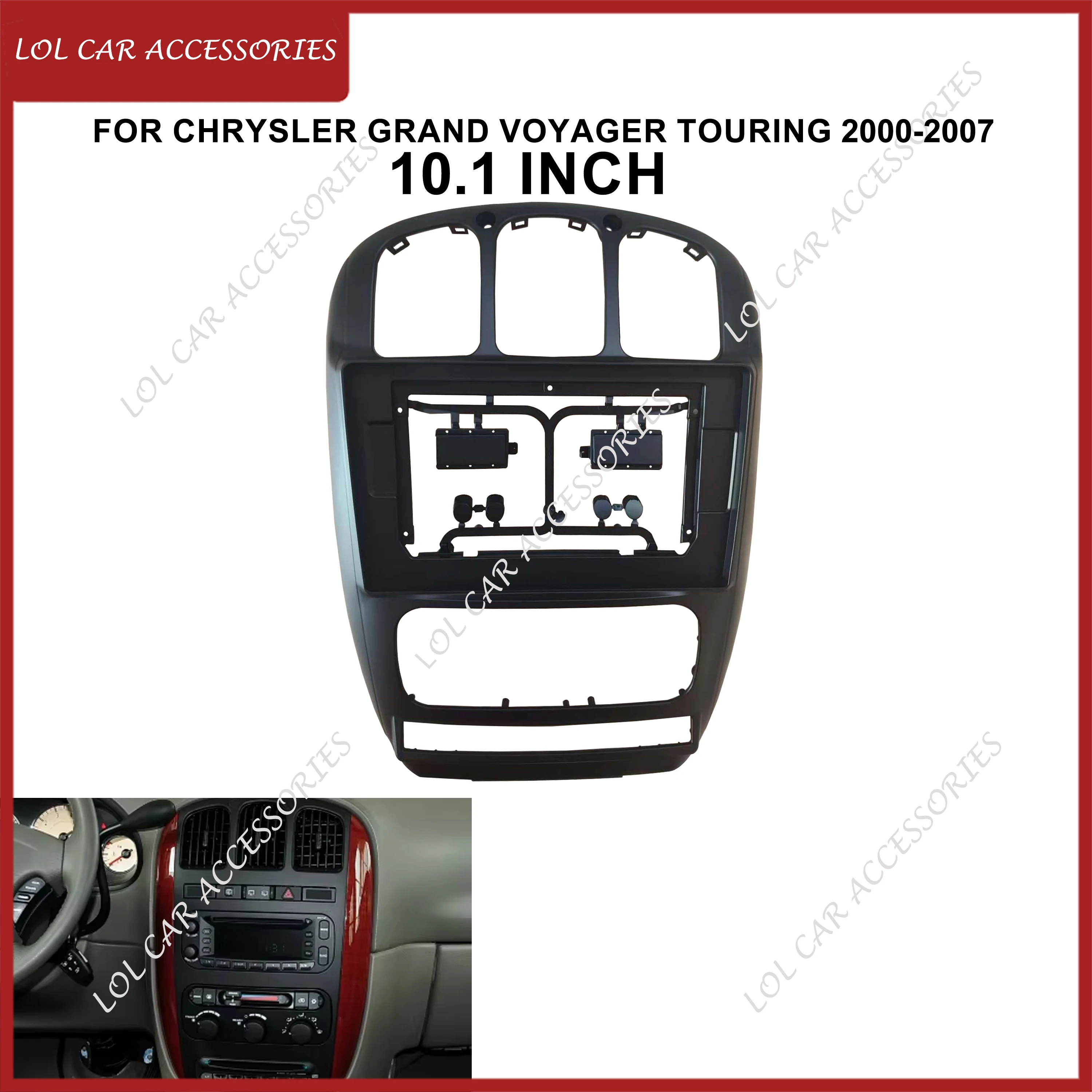 

10.1 Inch For Chrysler Grand Voyager Touring 2000-2007 Car Radio Stereo Player 2 Din Head Unit Panel Fascia Frame Adapter