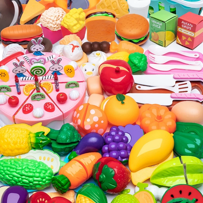 

Детский игровой домик, игрушка для кухни, набор для нарезания фруктов, овощей, можно нарезать овощи, игрушка для мальчиков и девочек, подарок на день рождения, для детей