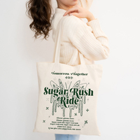 Sugar Rush Ride Pattern Canvas Shoulder Bag, txt kpop pouch,Tomorrow By Together print canvas tote bag
